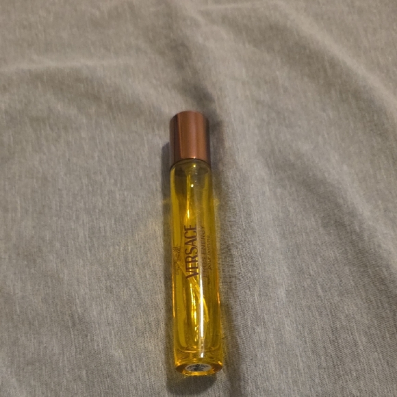Versace Other - Versace Yellow Travel Rollerball with Metallic Bronze Cap, Empty Bottle